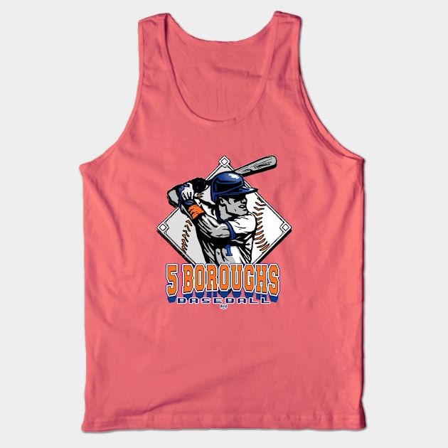 5 Boroughs Baseball Forever Diamond Tank Top by MudgeSportswear